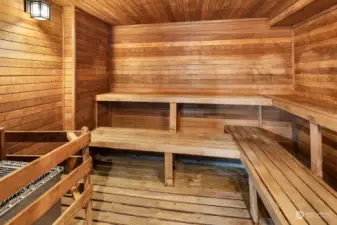 And sauna too!