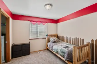 Third bedroom with walk-in closet.