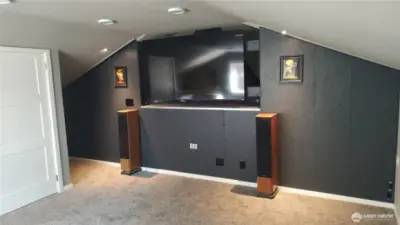 Man-cave TV screen