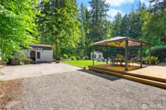 Enjoy the convenience of RV parking with an outdoor power hookup, plus completed architectural plans for a future detached garage—ready when you are.