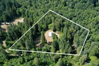Estimated property lines.