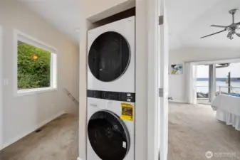 Brand New Washer and Dryer just steps from the bedrooms.