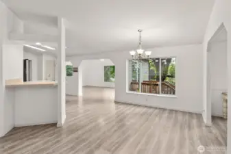 Open Floor Plan for Easy Entertainment