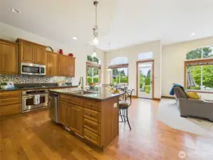 Open concept great room for easy entertaining.