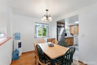Main level layout is bright and open with an easy flow.