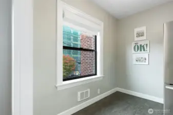 Could add a pantry, move your table here or use your imagination.