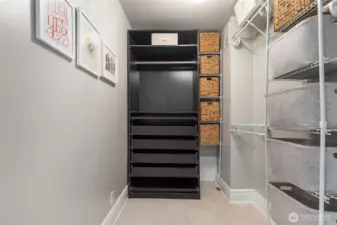 Huge closet with a system to keep you organized!