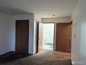 Primary bedroom view to en suite.