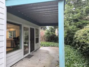 Newer covered patio...quite spacious