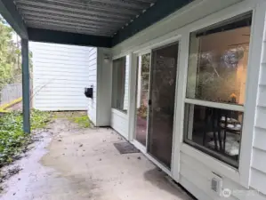 Its the length of the condo.