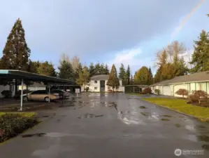 View of the condo complex from the main road. it sits back nicely.