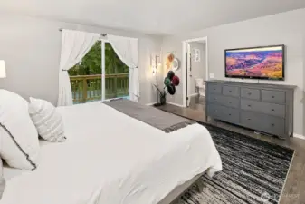 Balcony off the primary