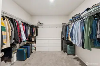 Great size closet for all your clothes.
