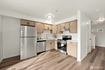 Kitchen Allows Space for a Table & Chairs!