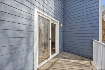 Private Balcony Off of the Kitchen