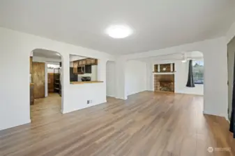 Living room w/ great natural light