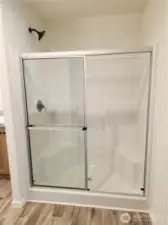 Shower in the primary.