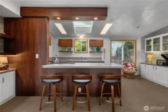 Allow guests or friends to eat in this serene space.