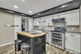 Island goes with seller but is negotiable