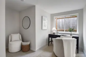 Home office now a non-negotiable? This third bedroom has room for it all.