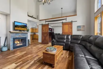 Double-Sided Fireplace