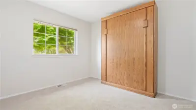 How about a built-in Murphy bed for your guests?  This third bedroom has lots of uses.