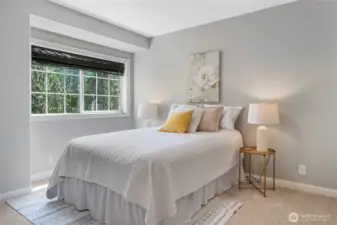 Another of the secondary bedrooms which also offers a closet organizer.