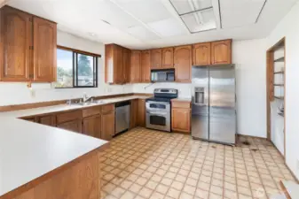 Kitchen in main house.