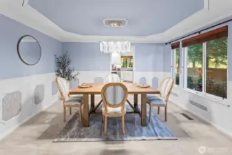 Dining area designed for entertaining with ease.