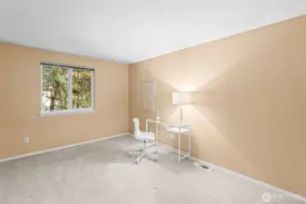 Flexible office on the north side of the home—easily serves as a 5th bedroom with the addition of an armoire.