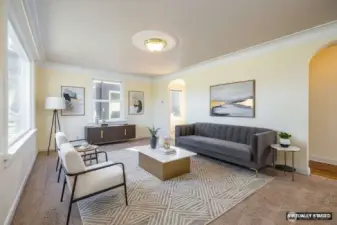 Living Room Virtually Staged