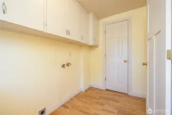 Main home Laundry & Water tank inside door