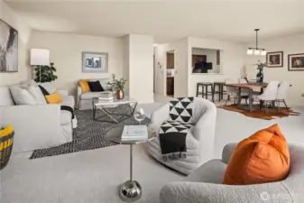 Brand new carpet, paint, millworker, quartz counters & fixtures make this move-in ready.