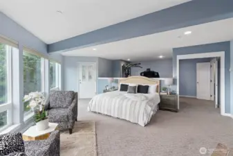 Primary Bedroom with ensuite "office/gym"