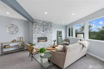 Downstairs "family / rec room"