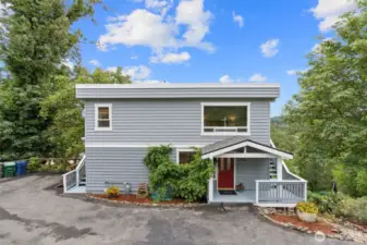 Front view of the house