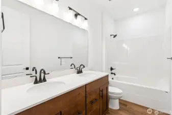 Upstairs secondary bath