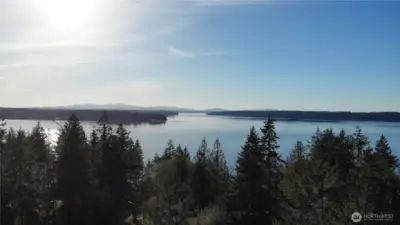 Looking west towards the Olympic Mountains