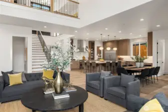 Open, flowing floorplan