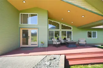 Beautiful front, spacious porch to enjoy the amazing property & views
