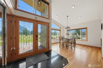 Gorgeous fir floors & mill work, all sourced from the property