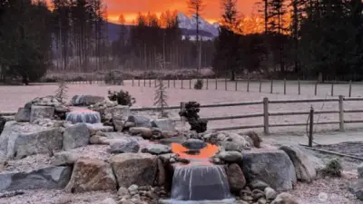 Beautiful sunset from your porch