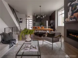 Dark Interior Living Room