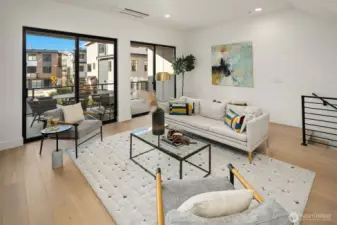 Living area on main level