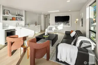 Media room on top floor