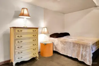 Bedroom area of the guest cottage.