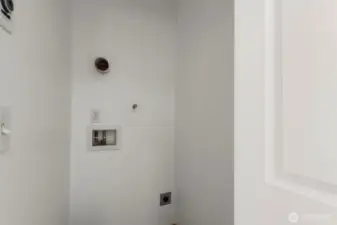 laundry hookup space