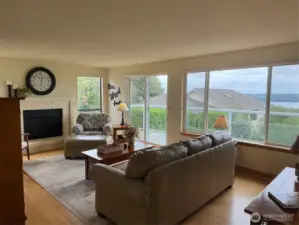 the sliding door leads you to the upper deck