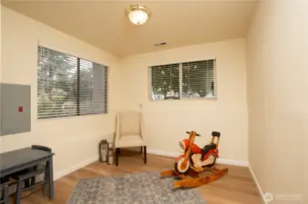 Downstairs bedroom is bigger than it looks