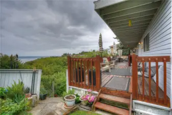 Views from the upstairs deck are amazing